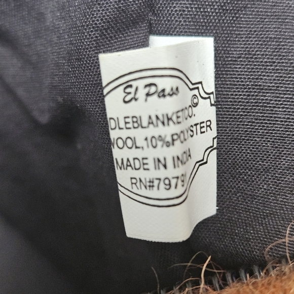 EL Paso Aztec Pattern  Native Handwoven Full zip Wool Blend Shoulder Bag - Picture 3 of 12